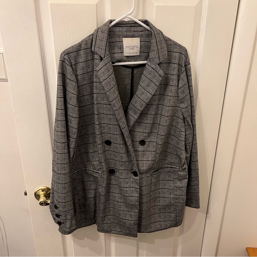 Mango (Violeta) Knit Blazer XL